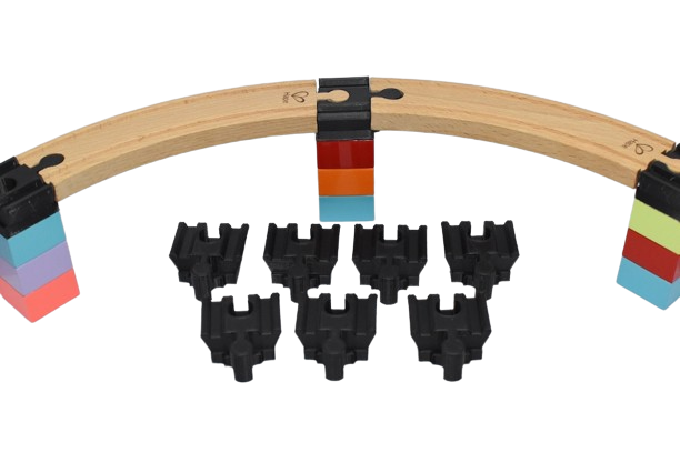 Duplo to Wooden Train Track Adapters – Connect Duplo and Wooden Train Sets image 0