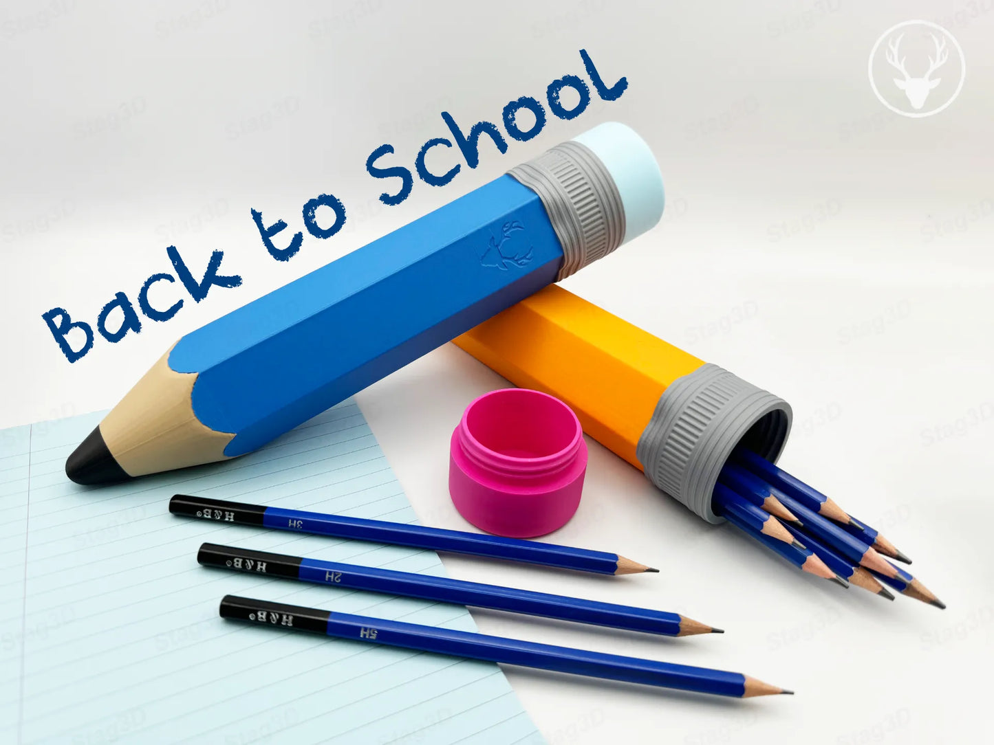 Giant Pencil 3D Printed Storage Case – Fun & Functional Stationery Holder