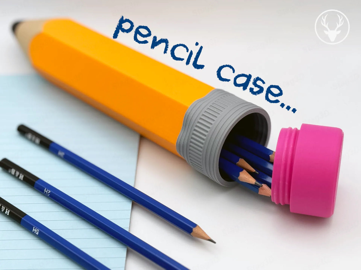 Giant Pencil 3D Printed Storage Case – Fun & Functional Stationery Holder