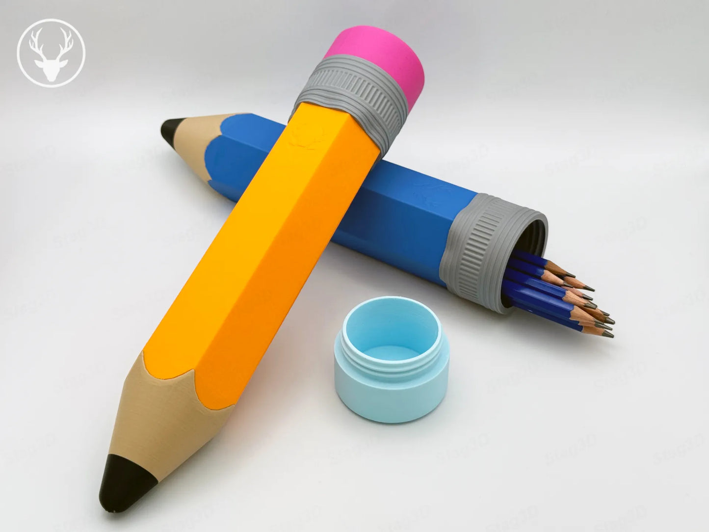 Giant Pencil 3D Printed Storage Case – Fun & Functional Stationery Holder