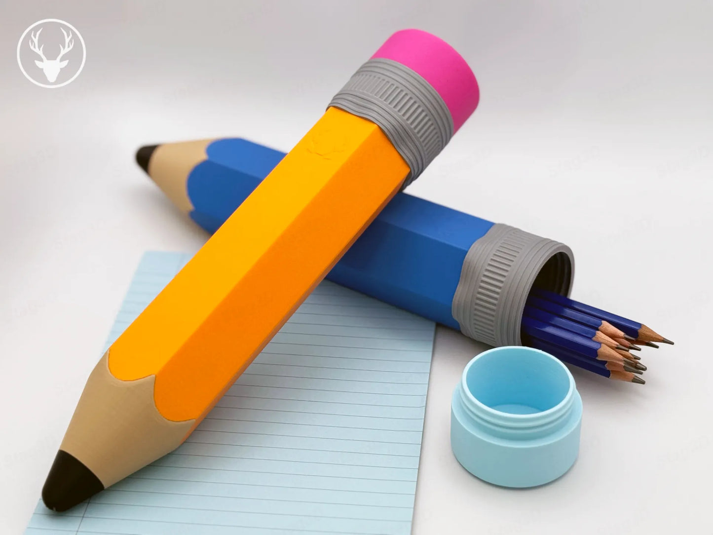 Giant Pencil 3D Printed Storage Case – Fun & Functional Stationery Holder