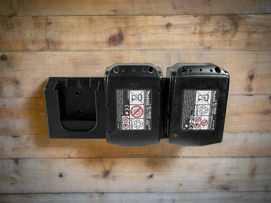 Makita 18V Battery Wall Mount Holder – Holds Three Batteries