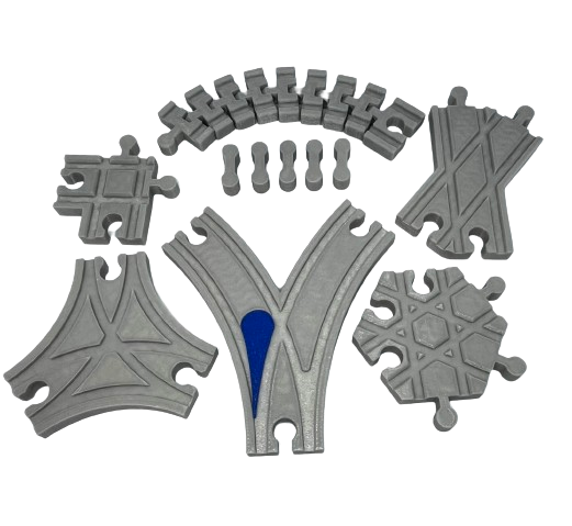 Special Track Set for Wooden Train Set (11 Pieces) image 0
