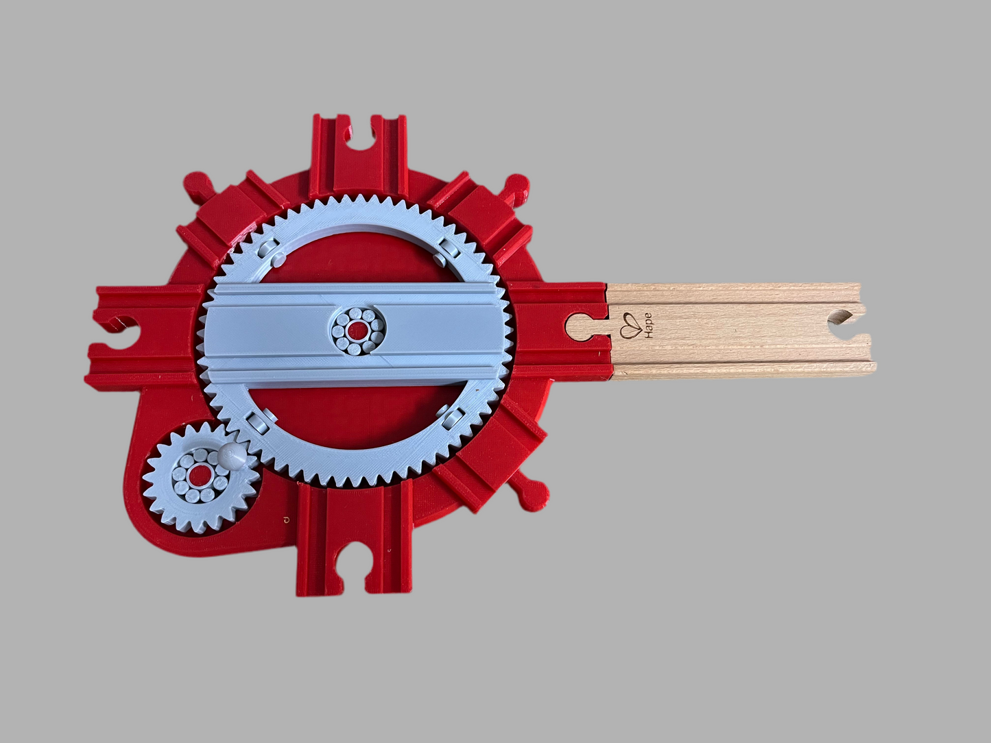 Special Mechanical Turntable Wooden Train Set