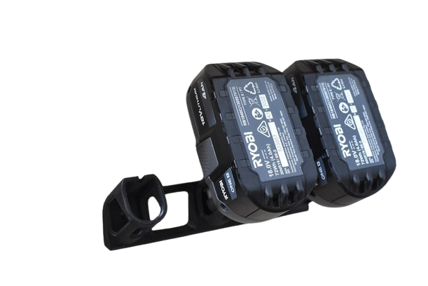 Ryobi 18V Battery Holder – Holds Three Batteries for Easy Storage and Organisation image 0