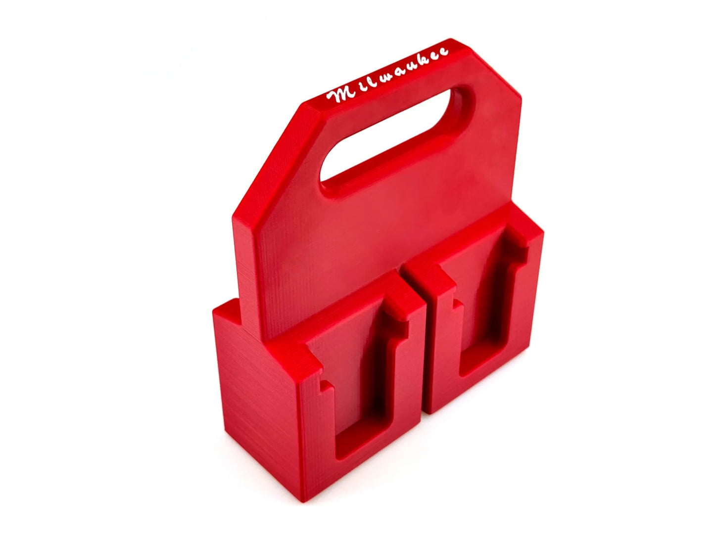 Milwaukee M18 Battery Organiser – Securely Holds up to 6 Batteries for Easy Storage image 1