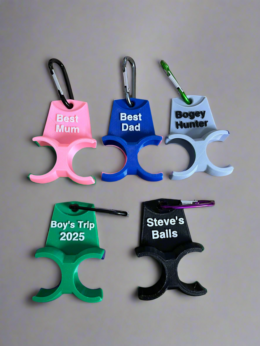 Custom Golf Gift Set – Personalised Ball Holder & Optional Add-Ons