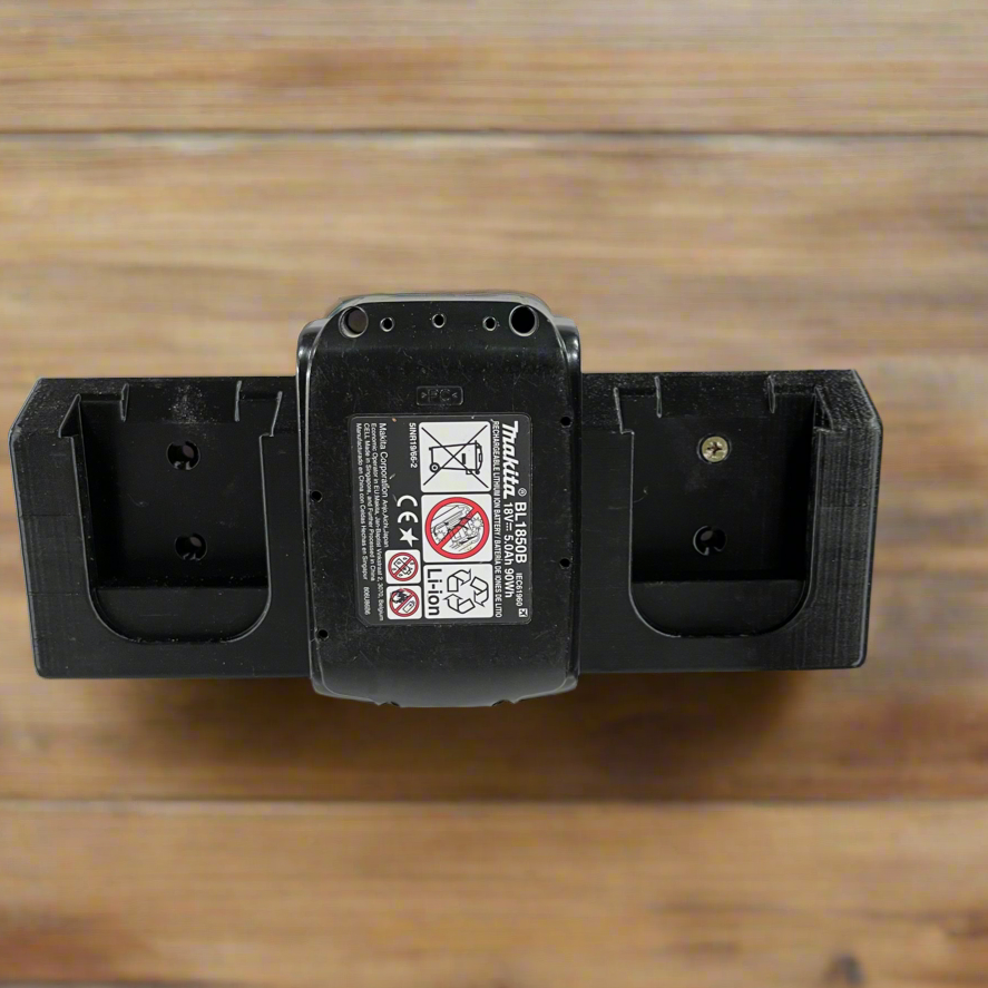 Makita 18V Battery Wall Mount Holder – Holds Three Batteries