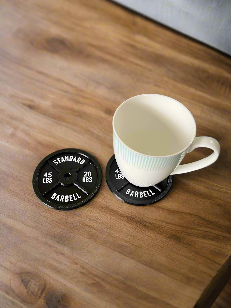 Barbell Placemat / Coaster (Set of 4)