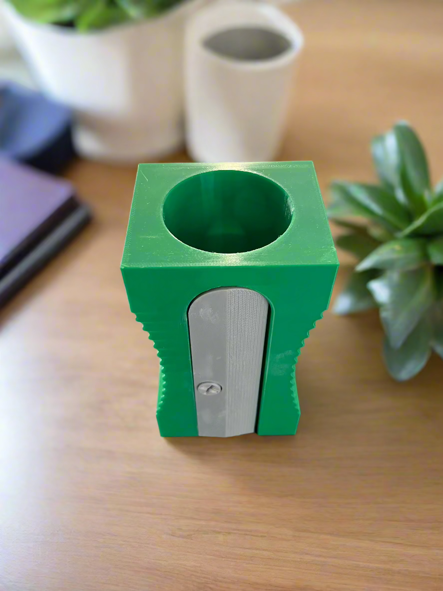 Giant Pencil Sharpener Desk Organiser, Pen and Pencil Holder, Classroom Decor, Art Class Supplies, Teacher, Student, Back to School Gift