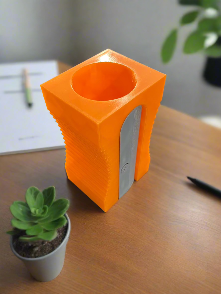 Giant Pencil Sharpener Desk Organiser, Pen and Pencil Holder, Classroom Decor, Art Class Supplies, Teacher, Student, Back to School Gift