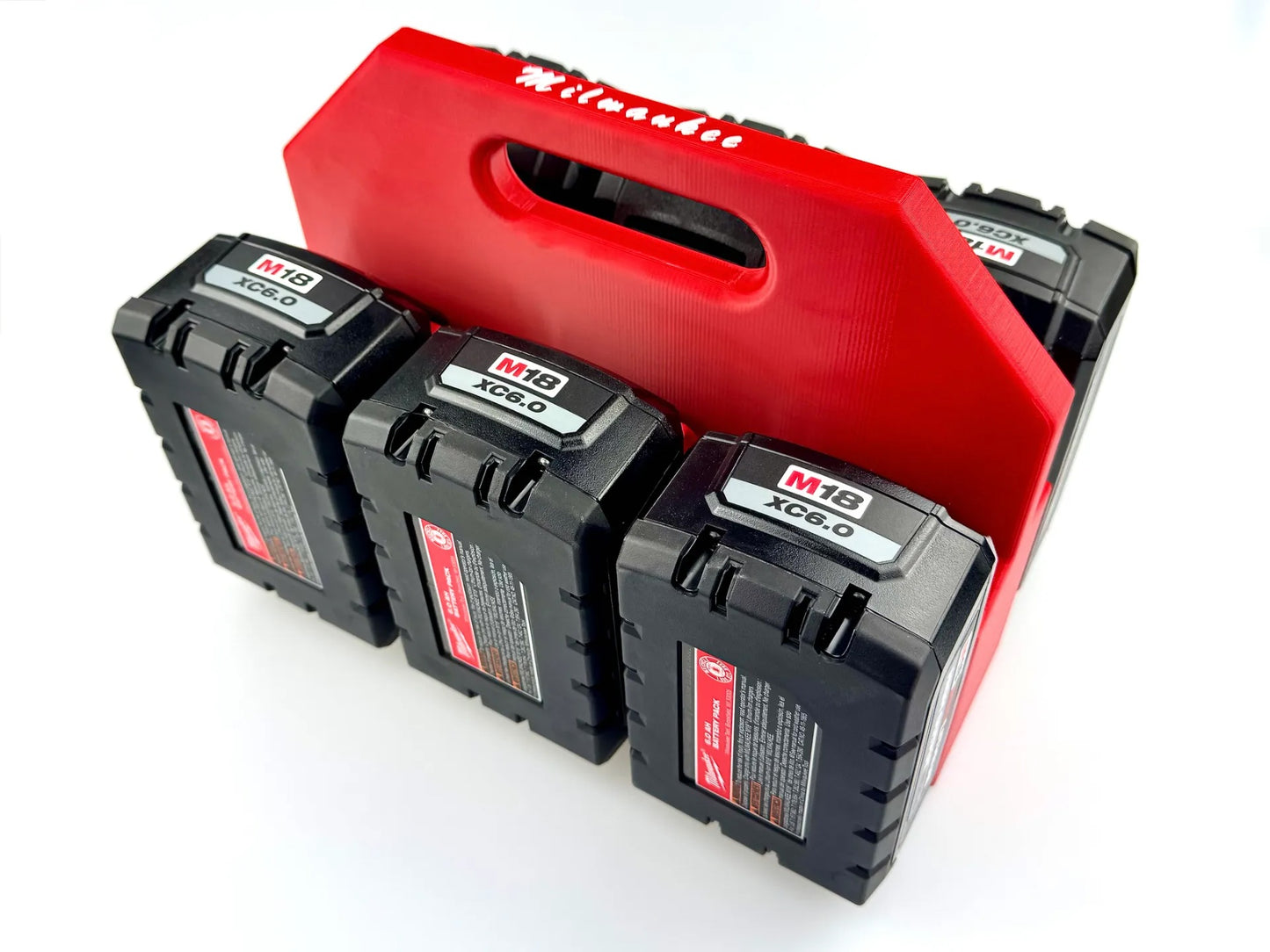 Milwaukee M18 Battery Organiser – Securely Holds up to 6 Batteries for Easy Storage image 5