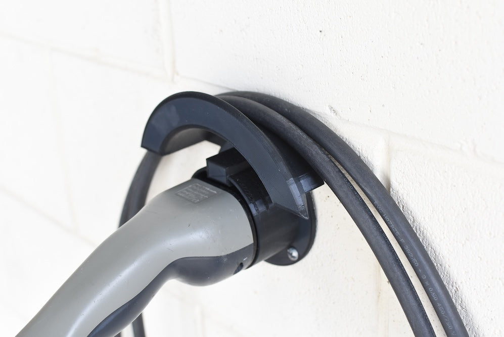 COMBO - Type 2 EV/PHEV Charger Wall Mount with Cable Holder and Charger Cradle image 6