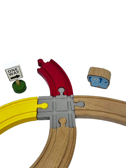 Special Track Set for Wooden Train Set (11 Pieces) image 7