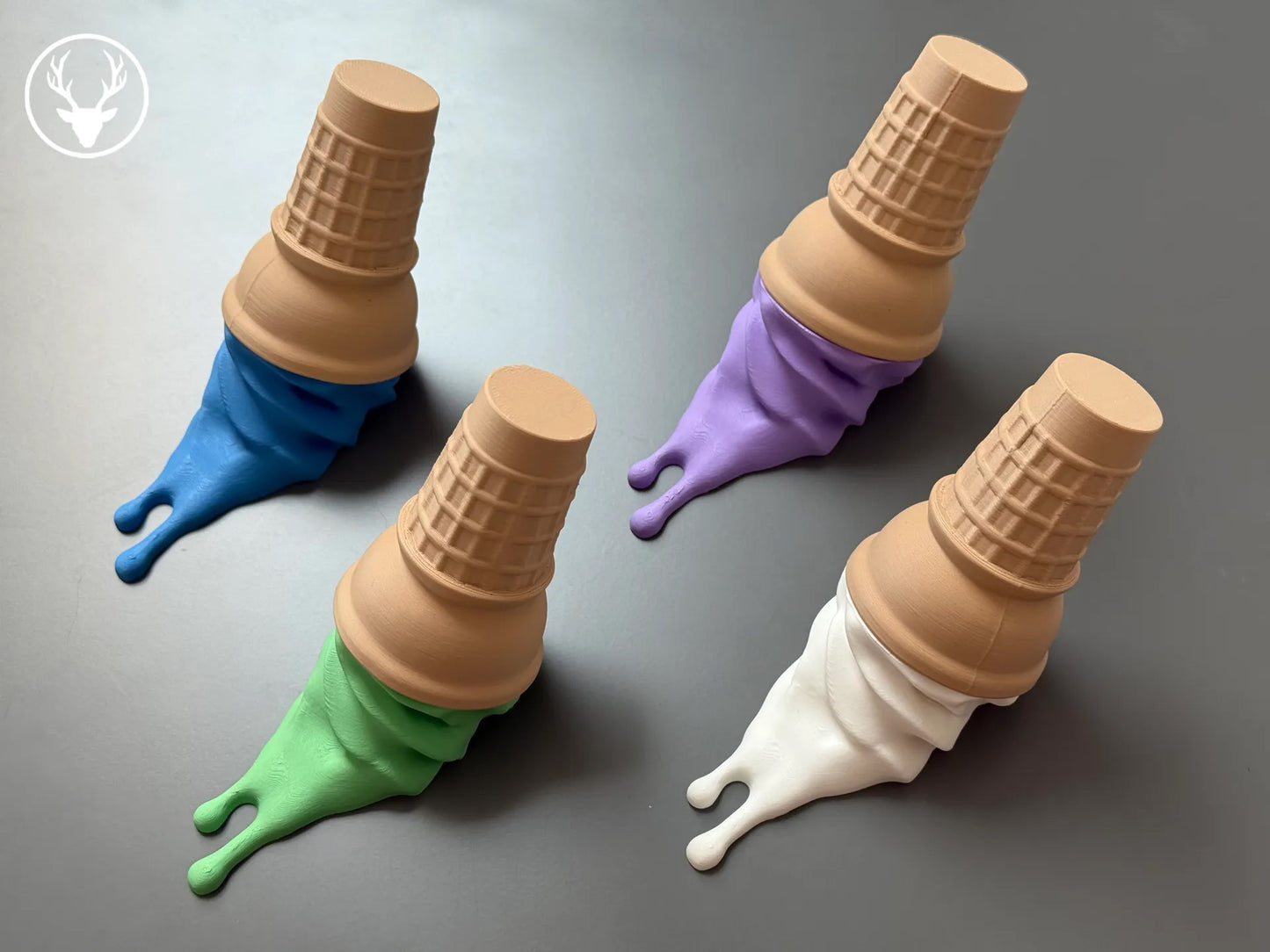 Melting Ice Cream Wall Hook or Fridge Magnet – Brighten Up Your Space, Kiwi-Style / 2 or 4 pack