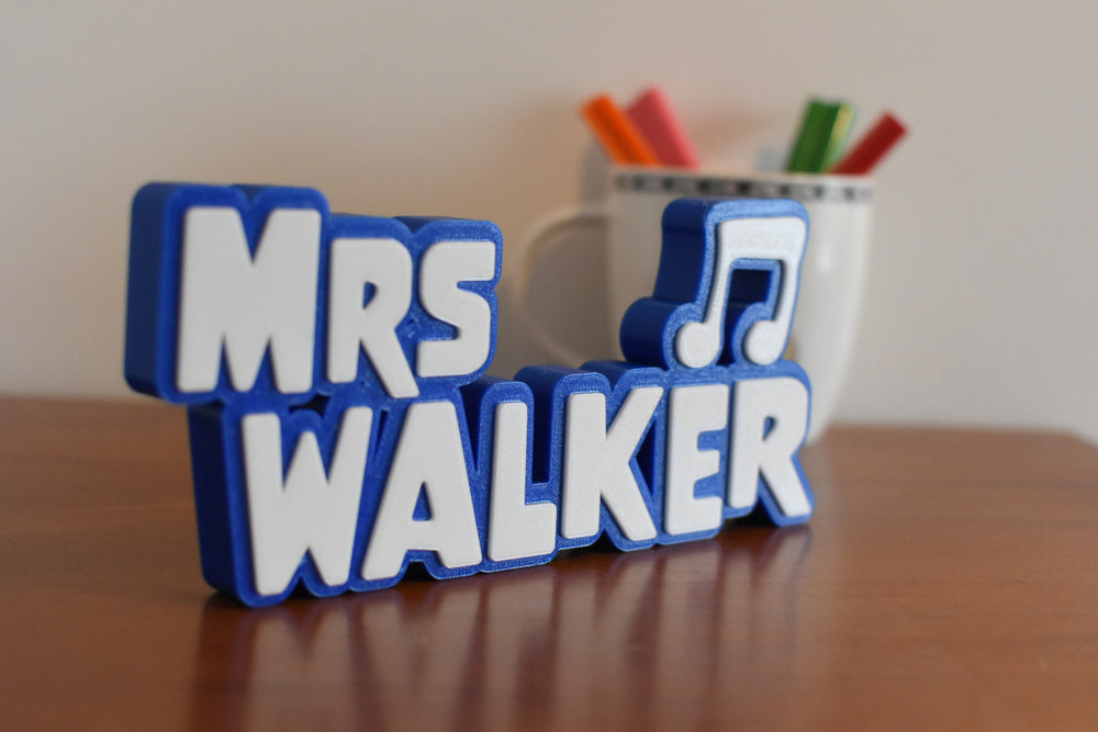 Music Teacher Name Plate