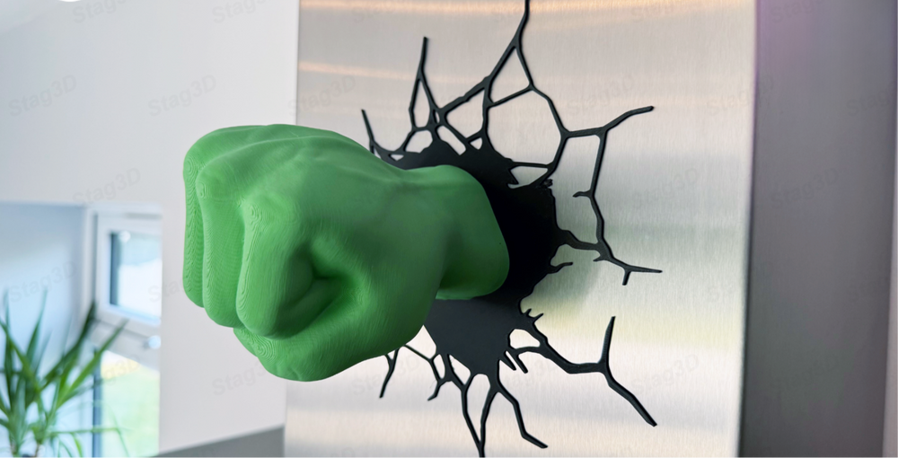 Smash Fist Wall Decor – 3D Superhero-Style Wall Art