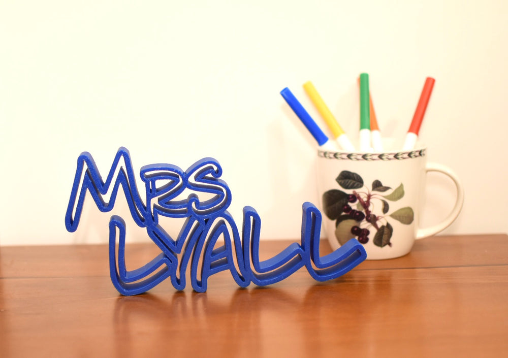 Teacher's Name Plate