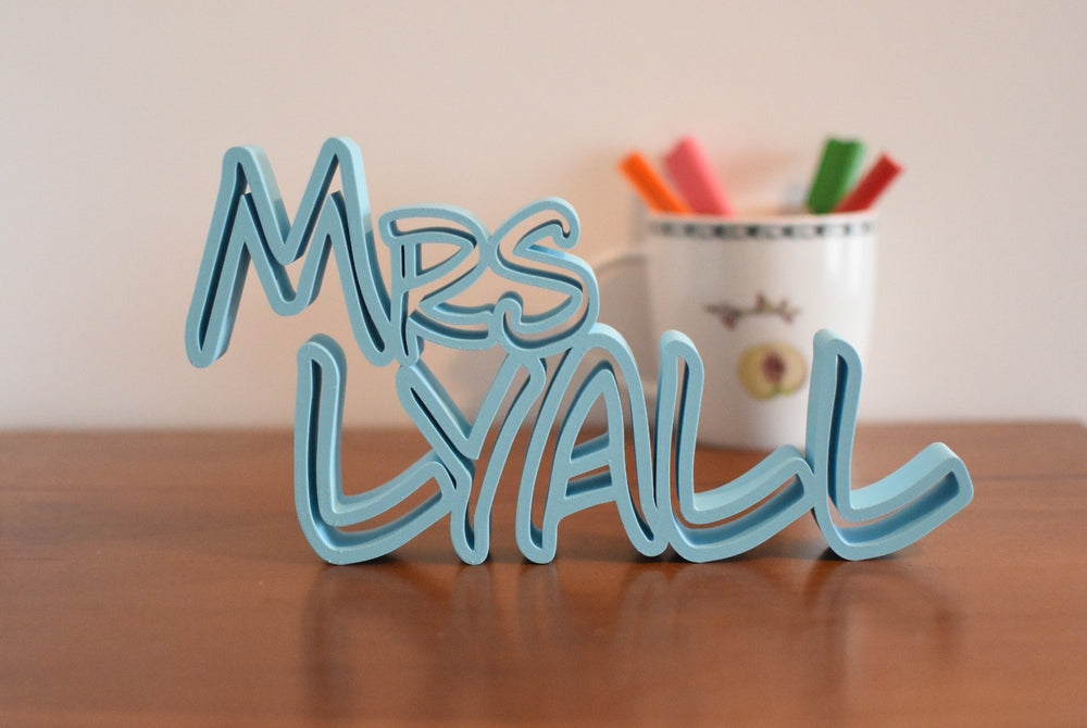 Teacher's Name Plate
