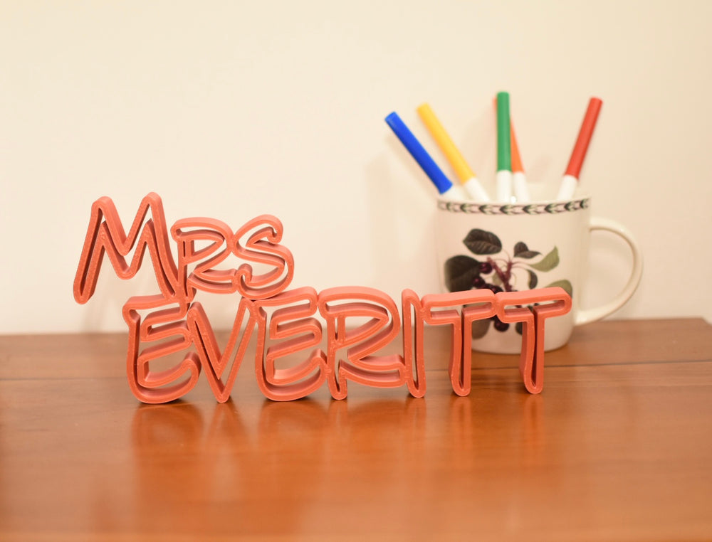 Teacher's Name Plate