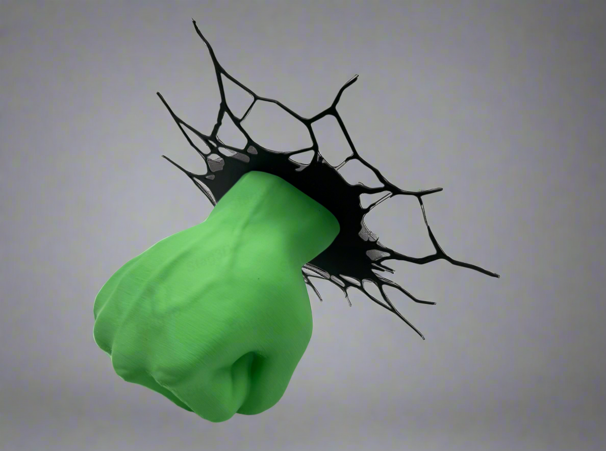 Smash Fist Wall Decor – 3D Superhero-Style Wall Art