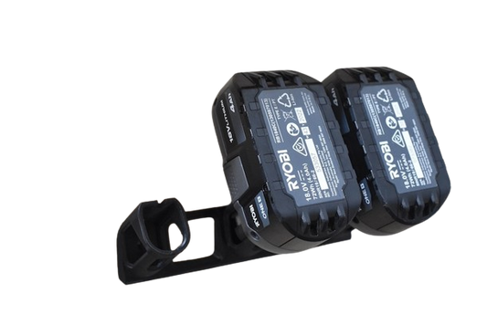 Ryobi 18V Battery Holder – Holds Three Batteries for Easy Storage and Organisation image 0
