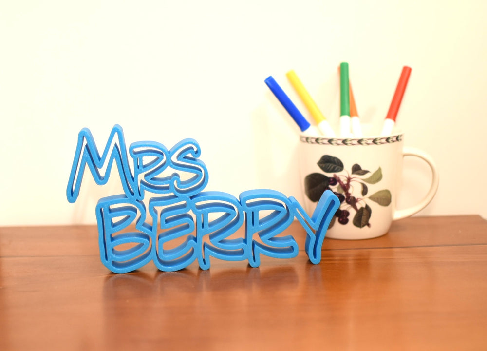 Teacher's Name Plate