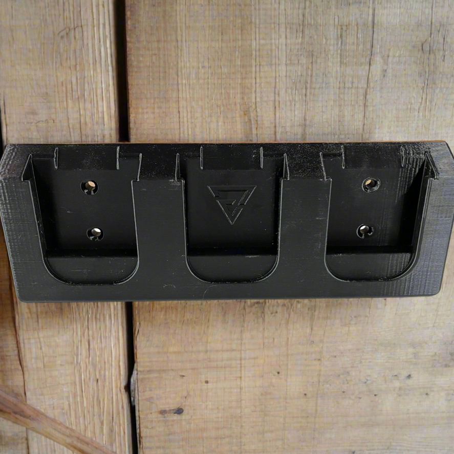 Makita 18V Battery Wall Mount Holder – Holds Three Batteries