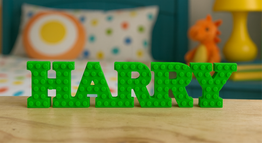 Custom Brick-Style Nameplate – Personalised 3D Printed Sign