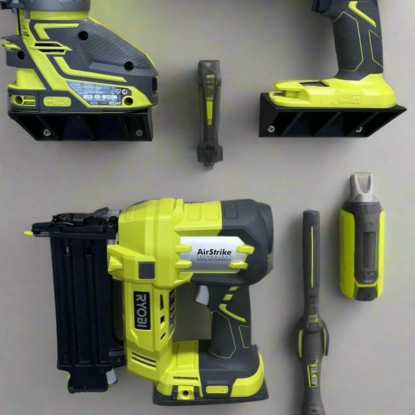 Tool Holder Compatible with Ryobi One+ 18v Tools - TWO Tool Combo