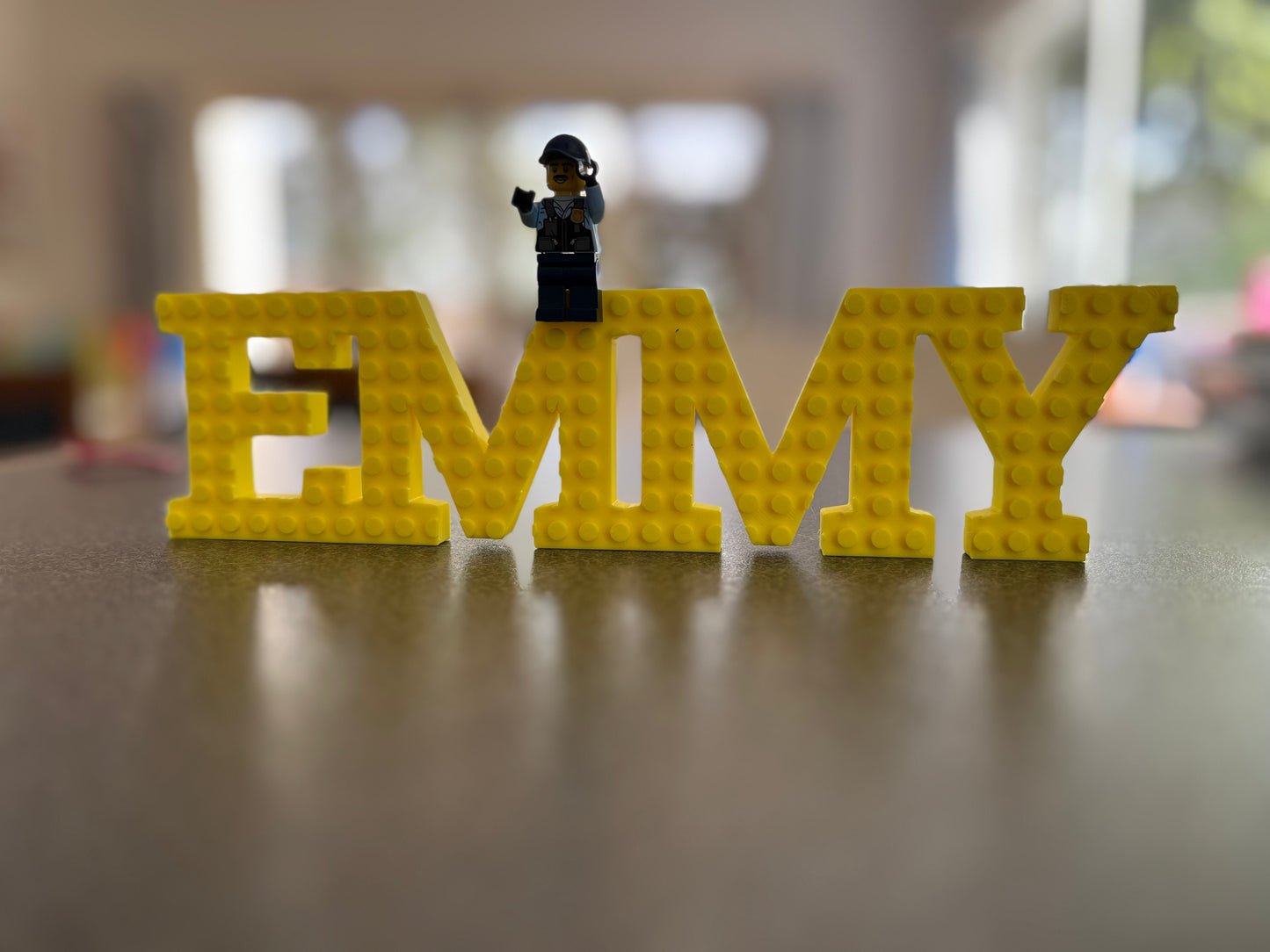 Custom Brick-Style Nameplate – Personalised 3D Printed Sign