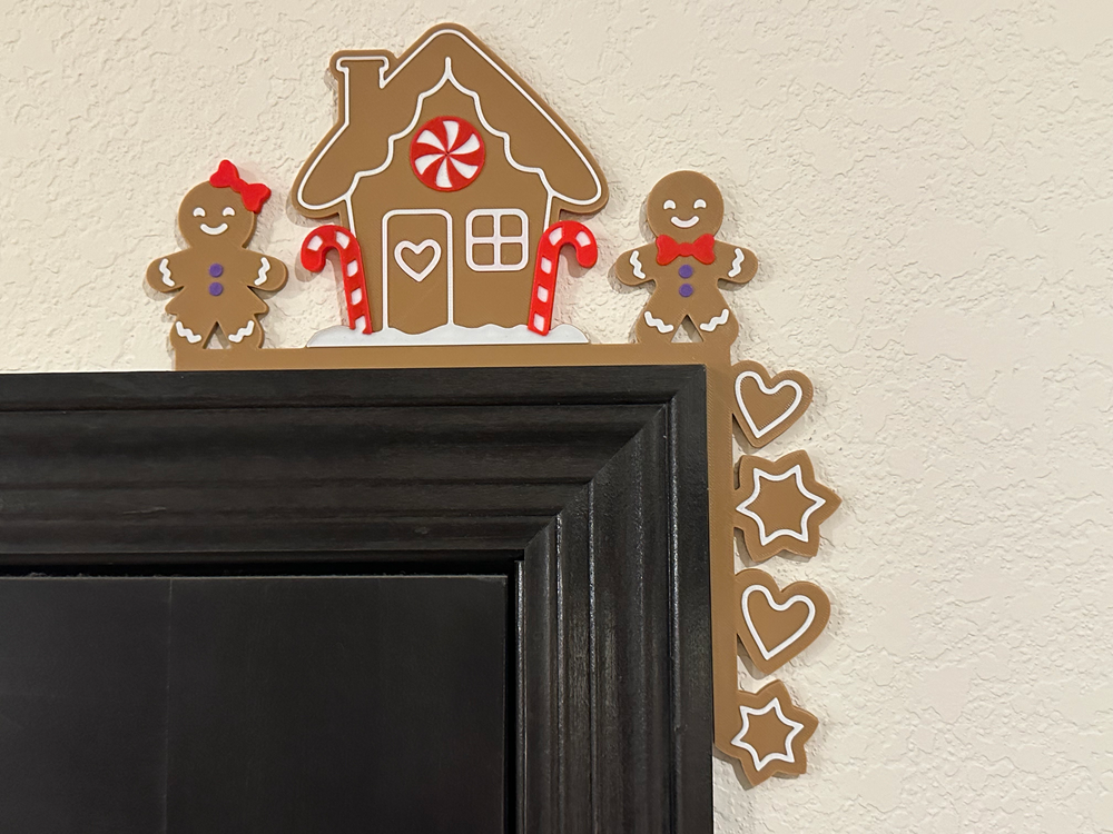 Gingerbread House Christmas Door-Corner Decoration