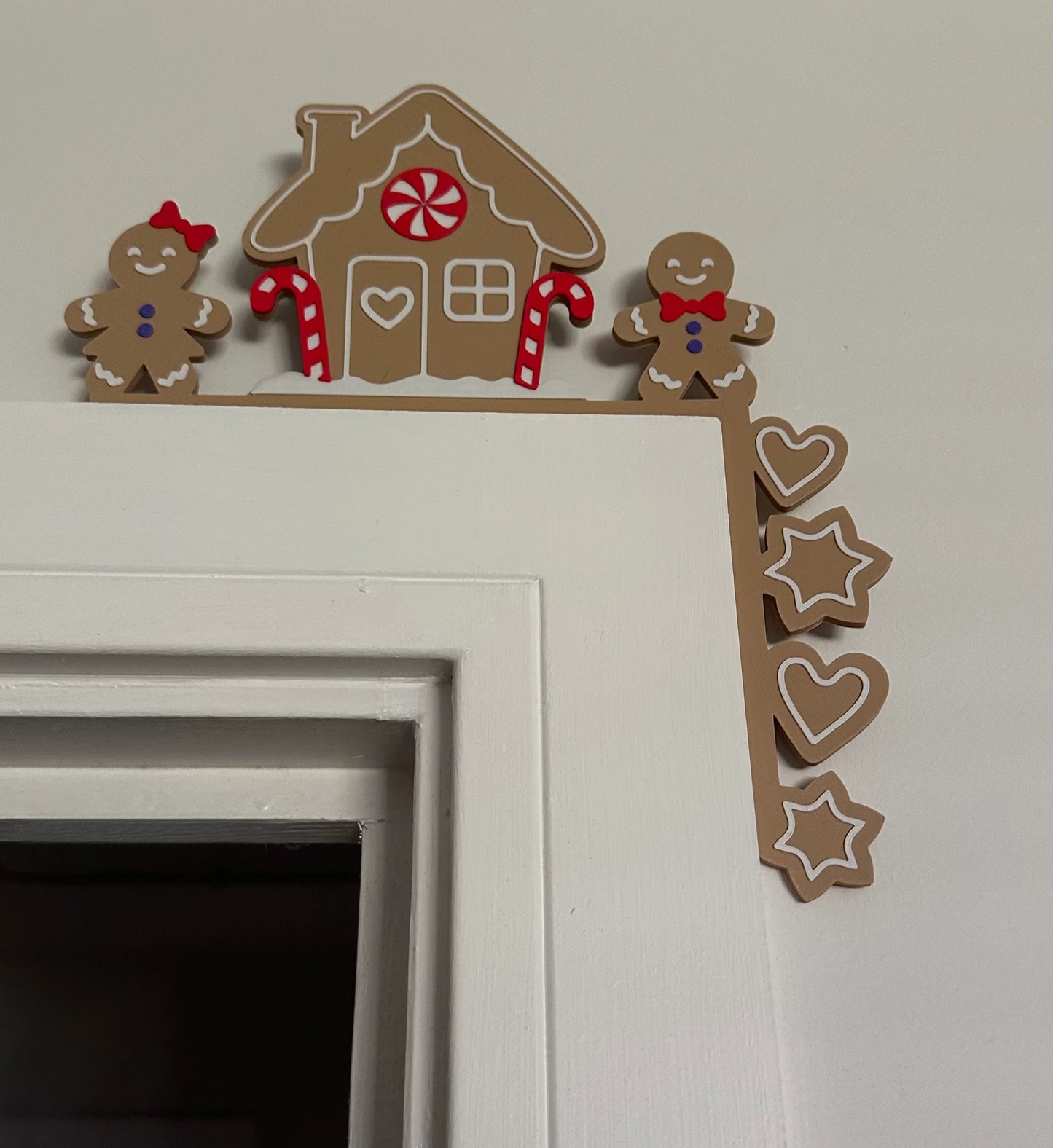 Gingerbread House Christmas Door-Corner Decoration