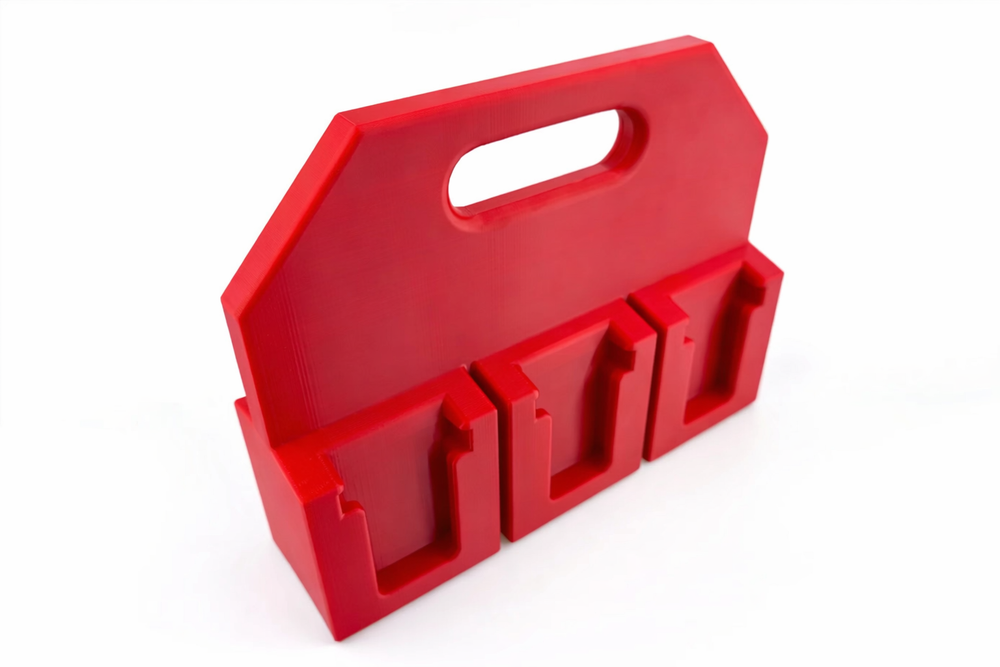 Battery Organiser Compatible with Milwaukee M18 Batteries – Securely Holds up to 6 Batteries for Easy Storage
