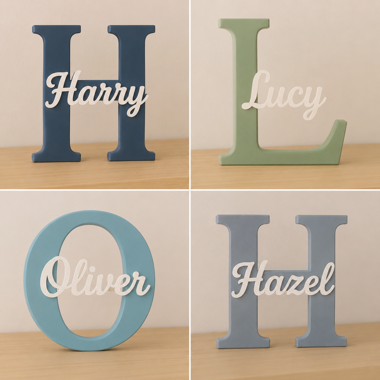 Personalised Name Letters – Custom Nursery/Bedroom Décor