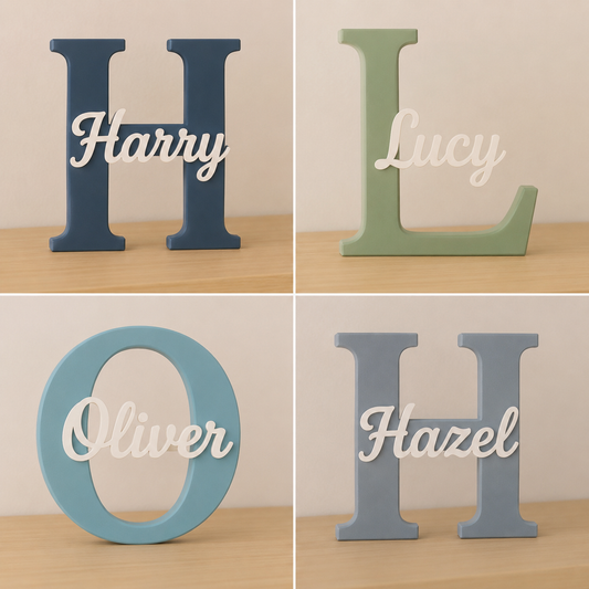 Personalised Name Letters – Custom Nursery/Bedroom Décor