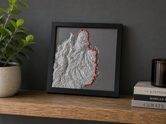 Abel Tasman Coast Track - 3D Terrain Wall Art