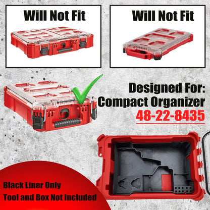Packout Insert for M12 Fuel Drill/Driver and Impact- Milwaukee Compact Organiser V3