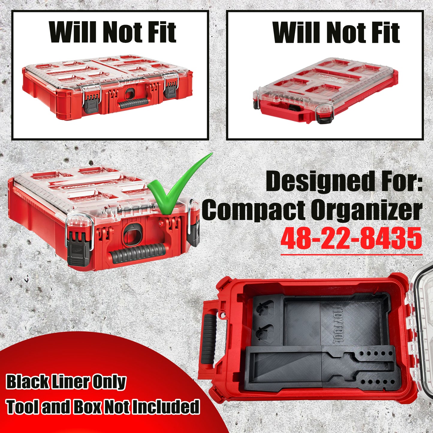 M12 Soldering Iron Organiser for Milwaukee Compact Packout