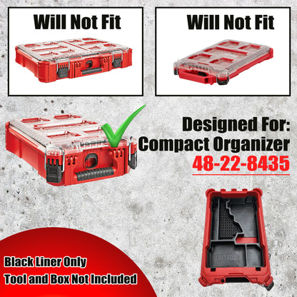 M18 Fuel 1/4" Hex Impact Driver Organiser for Milwaukee Compact Packout