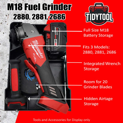 M18 Grinder Organiser for Milwaukee Compact Packout
