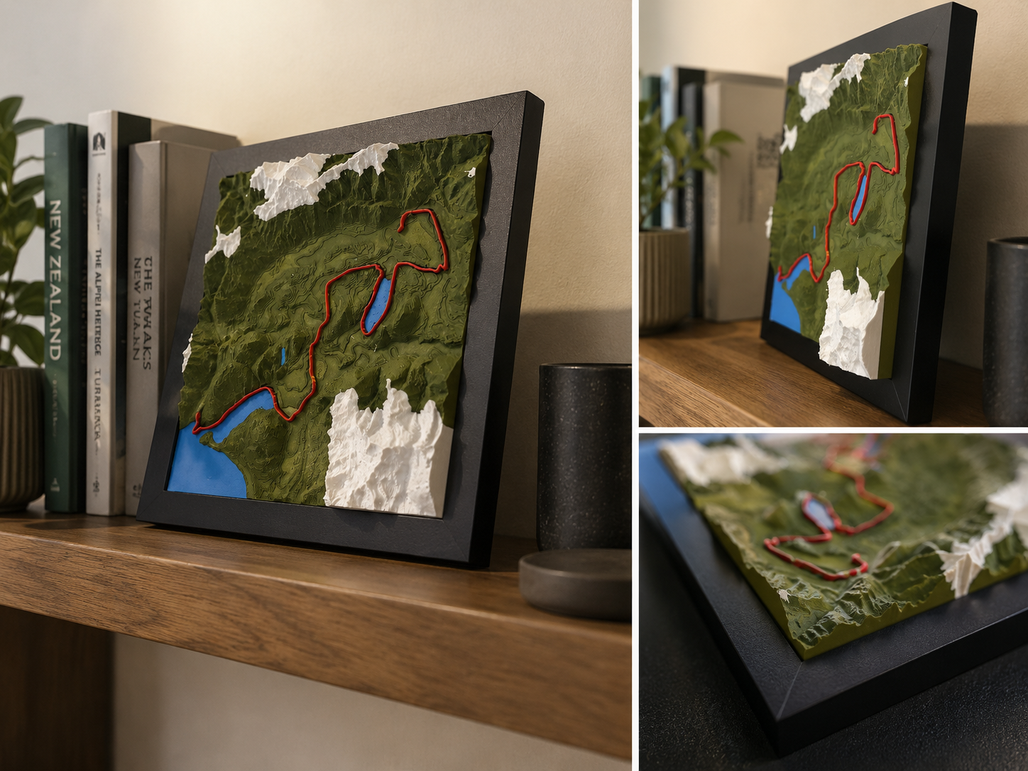 Queenstown Marathon terrain piece side angle showing depth