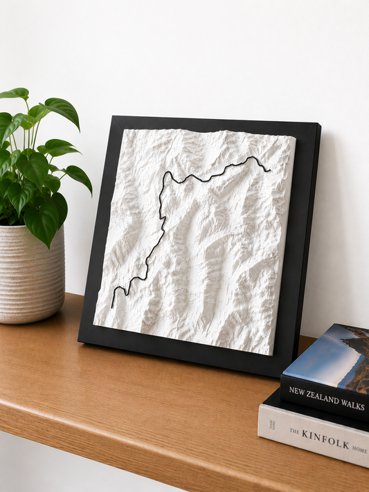 Routeburn Coast Track - 3D Terrain Wall Art
