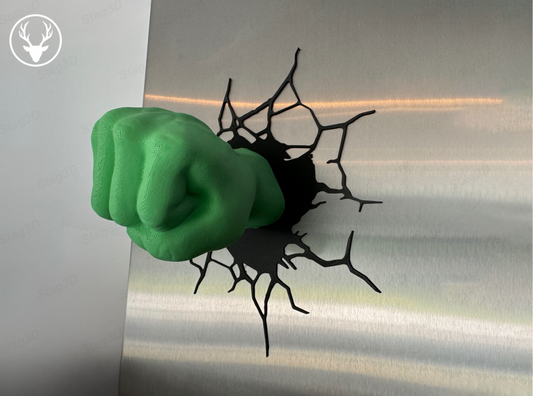 Smash Fist Wall Decor – 3D Superhero-Style Wall Art