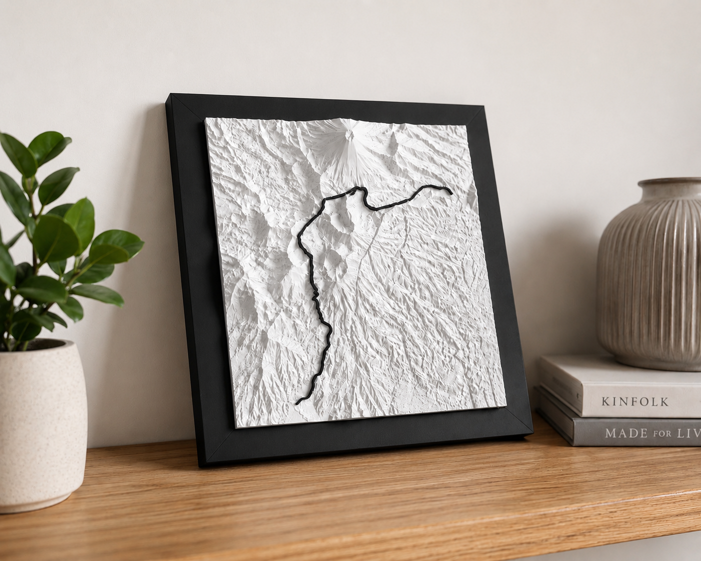 Tongariro Alpine Crossing - 3D Terrain Wall Art
