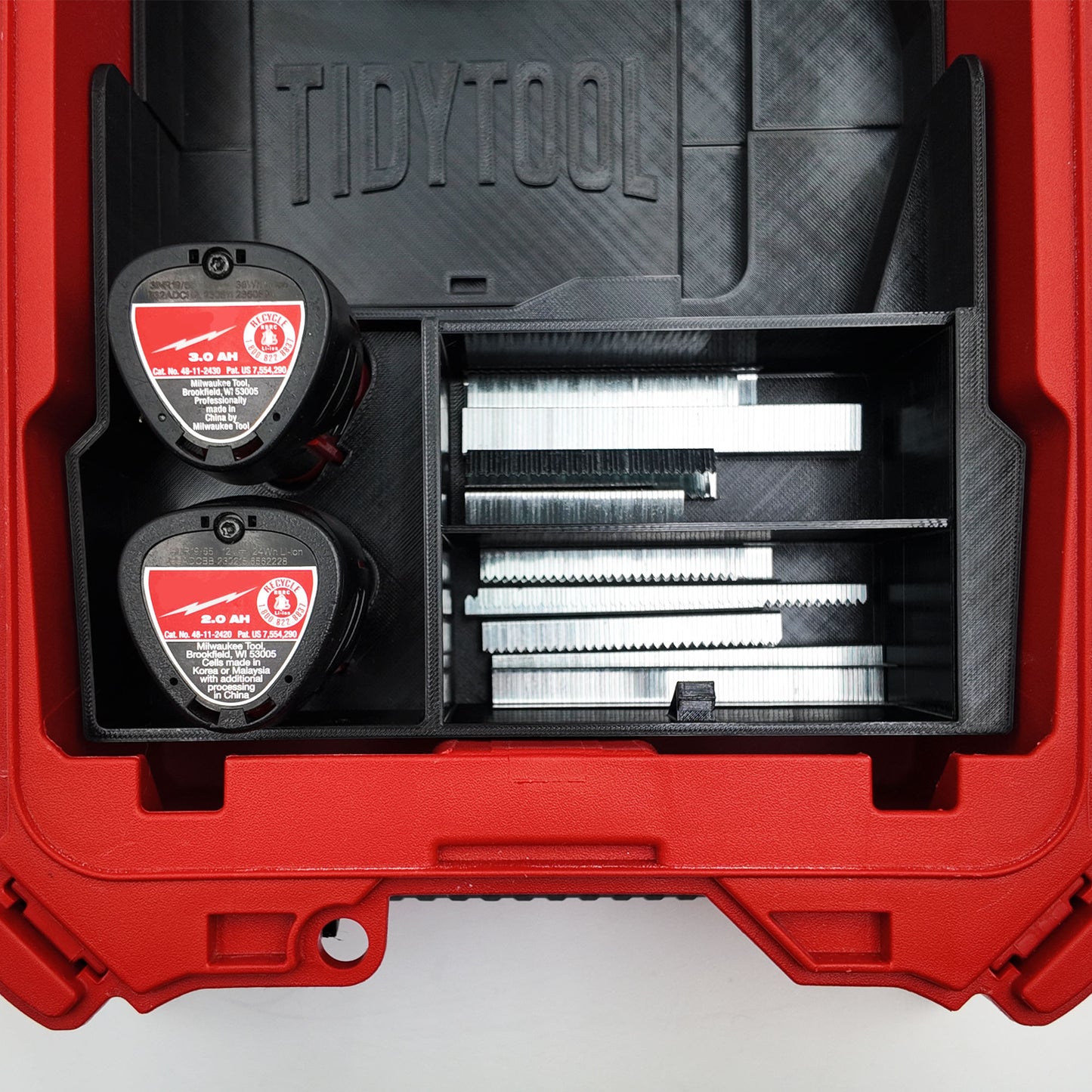Packout Insert for M12 Crown Stapler and Milwaukee Compact Organizer