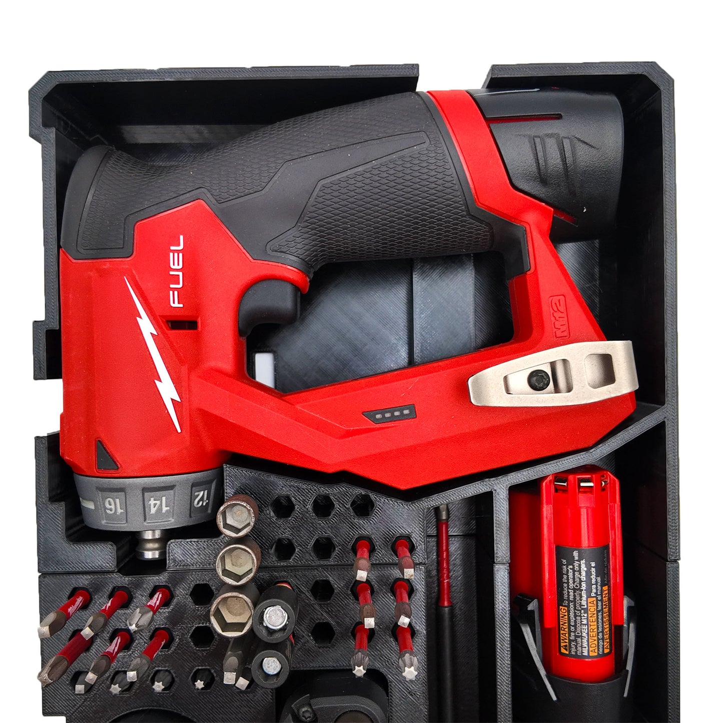 Drawer Liner for Milwaukee M12 FUEL Installation Drill and Packout 3 Drawer Tool Box