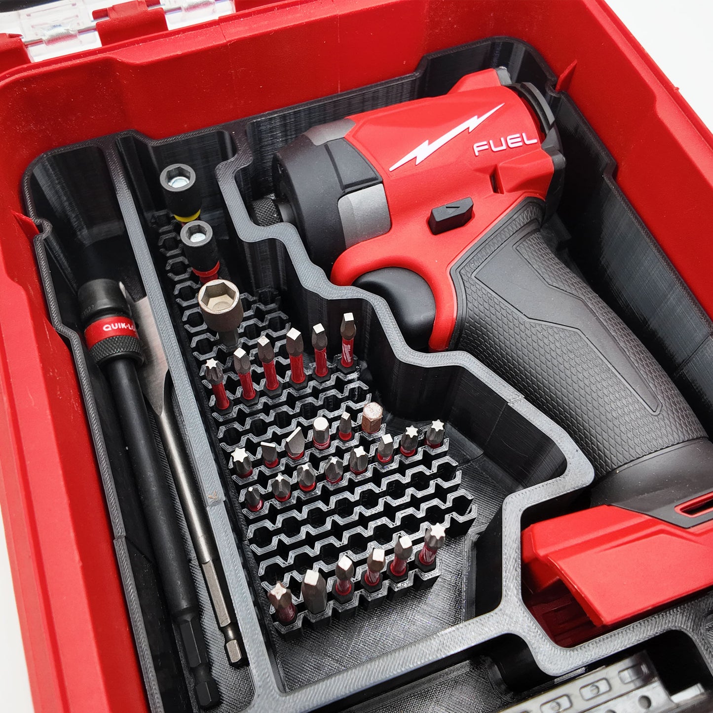 M18 Fuel 1/4" Hex Impact Driver Organiser for Milwaukee Compact Packout