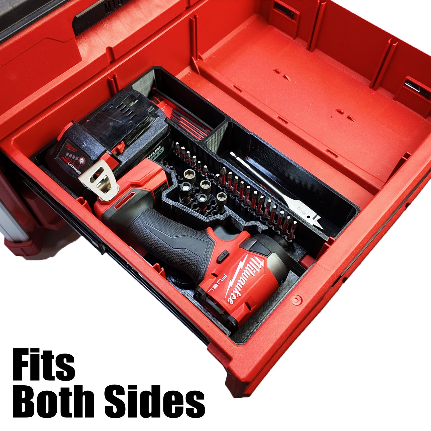 Drawer Liner for Milwaukee M18 FUEL 1/4" Hex Impact Driver and Packout 3 Drawer Tool Box