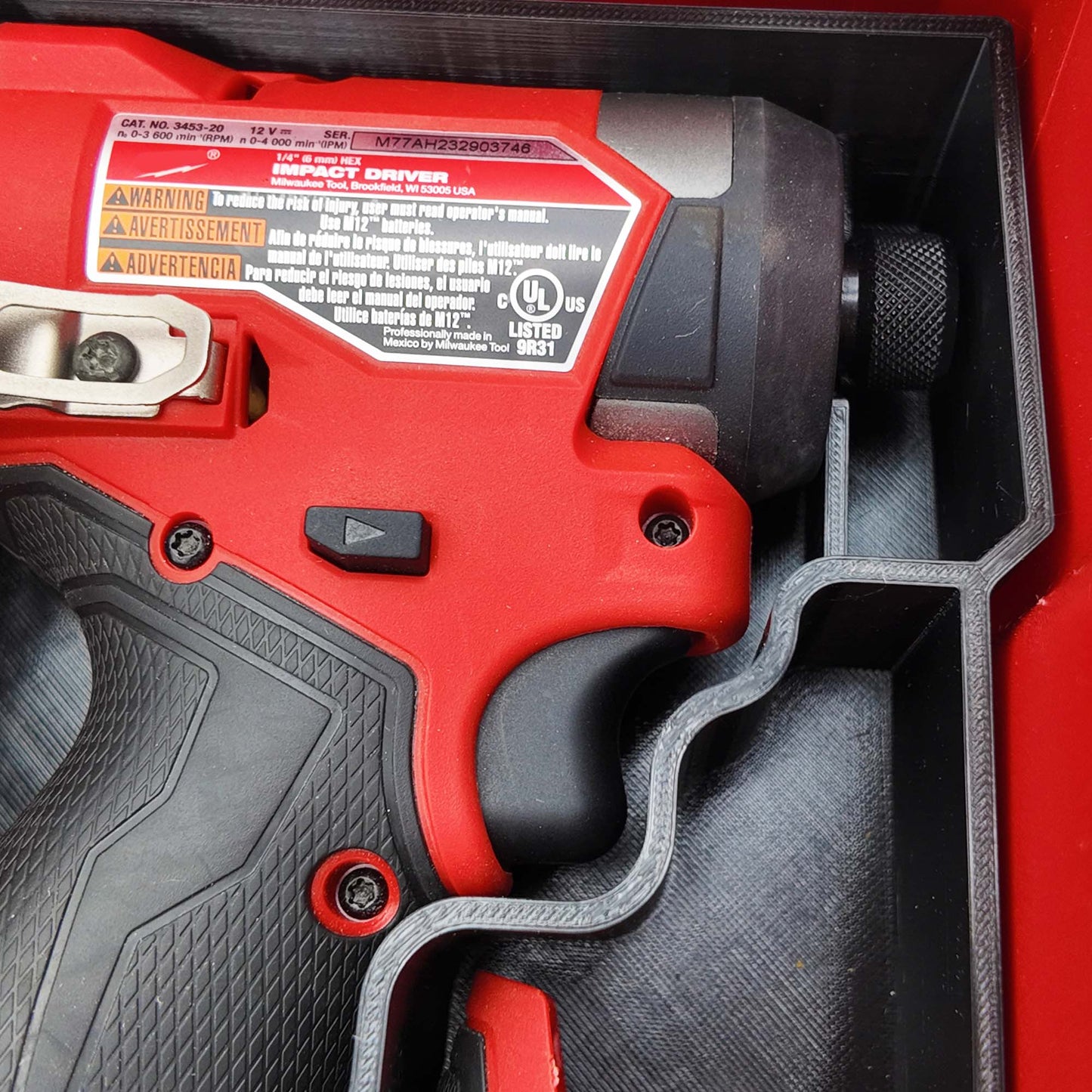 Packout Insert for M12 Fuel Drill/Driver and Impact- Milwaukee Compact Organiser V3